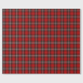 Rood en zwart geplakt Buffalo Check Pattern Cadeaupapier (Vlak)