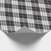 Rood en zwart geplakt Buffalo Check Pattern Cadeaupapier (Hoek)