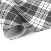 Rood en zwart geplakt Buffalo Check Pattern Cadeaupapier (Rol Hoek)