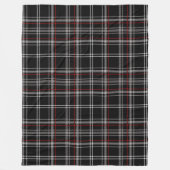 Rood en zwart geplakt Buffalo Check Pattern Fleece Deken (Voorkant)