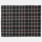 Rood en zwart geplakt Buffalo Check Pattern Fleece Deken (Voorkant (Horizontaal))