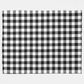 Rood en zwart geplakt Buffalo Check Pattern Fleece Deken (Voorkant (Horizontaal))
