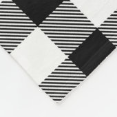 Rood en zwart geplakt Buffalo Check Pattern Fleece Deken (Hoek)