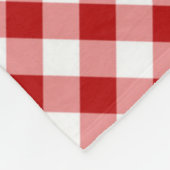 Rood en zwart geplakt Buffalo Check Pattern Fleece Deken (Hoek)