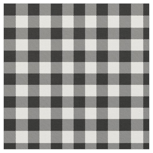 Rood en zwart geplakt Buffalo Check Pattern Stof (Close Up)