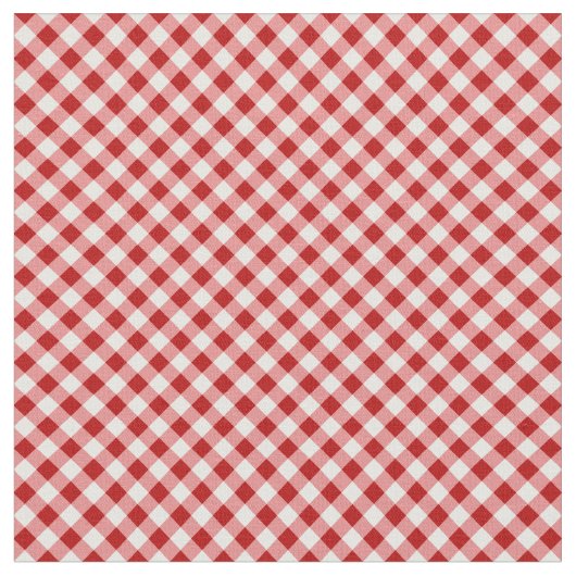 Rood en zwart geplakt Buffalo Check Pattern Stof (Close Up)