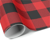 Rood en zwart geplakt omlooppapier cadeaupapier (Rol Hoek)