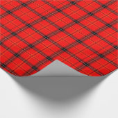 Rood en zwart geplakt omlooppapier cadeaupapier (Hoek)