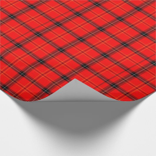 Rood en zwart geplakt omlooppapier cadeaupapier (Hoek)