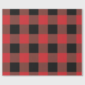 Rood en zwart geplakt omlooppapier cadeaupapier (Vlak)