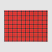 Rood en zwart geruit Kerstmis Tissuepapier (Voorkant)