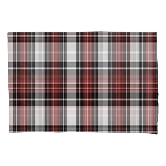 Rood en zwart geruit kussensloop (Voorkant)