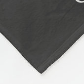 Rood en Zwart Geruit Monogram Fleece Deken (Hoek)