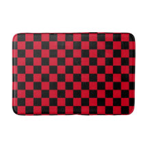 Rood en zwart geruit patroon