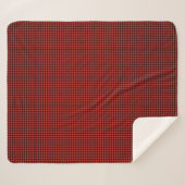 Rood en zwart geruit patroon Buffalo Plaid Sherpa Deken (Voorkant (horizontaal))