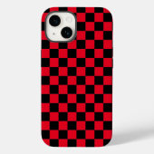 Rood en Zwart geruit patroon Case-Mate iPhone Case (Achterkant)