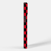 Rood en Zwart geruit patroon Case-Mate iPhone Case (Achterkant / Rechts)