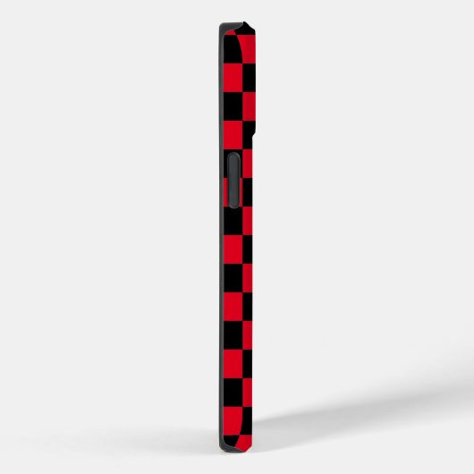 Rood en Zwart geruit patroon Case-Mate iPhone Case (Achterkant / Rechts)