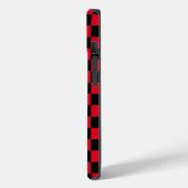 Rood en Zwart geruit patroon Case-Mate iPhone Case (Achterkant / Links)
