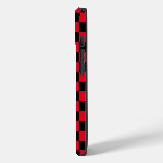 Rood en Zwart geruit patroon Case-Mate iPhone Case (Achterkant / Links)