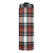 Rood en zwart geruit thermosbeker (Voorkant)