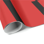 Rood en zwart, gestreept papier voor het ompakken  (Rol Hoek)
