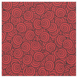 Rood en zwart gevlochten patroon stof