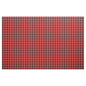 Rood en zwart Gingham Pattern Kerstmis Stof (Yard (91,4 cm))