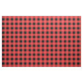 Rood en zwart Gingham Pattern Kerstmis Stof (Fat Quarter)