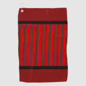 Rood en zwart golfhanddoek (Voorkant)
