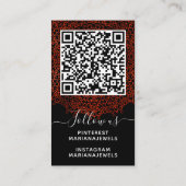 Rood en zwart Gothic Mandala om Kaarten te bezorge Visitekaartje (Achterkant)