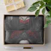Rood en Zwart Gothic Vampire Queen Decoupage Papie Tissuepapier (Geschenk)