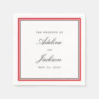 Rood en zwart grens klassieke traditionele bruilof