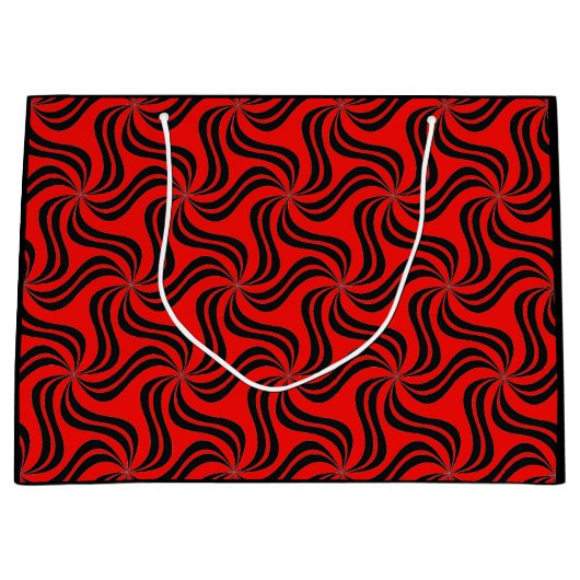 Rood en zwart groot cadeauzakje (Voorkant)