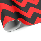 Rood en zwart, groot papier voor het verpakken van (Rol Hoek)
