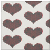 rood en zwart hart stof (Swatch)