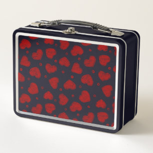 Rood en Zwart Harten patroon