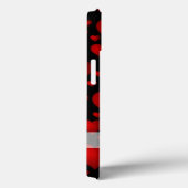Rood- en zwart hartpatroon Case-Mate iPhone case (Achterkant / Rechts)