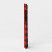 Rood en Zwart Hoesje-Mate iPhone Case (Achterkant/links)