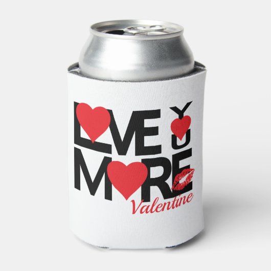 Rood en zwart houden meer van je blikjeskoeler (Blikje Voorkant)