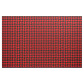 Rood en zwart Houndstooth Check Stof (Yard (91,4 cm))