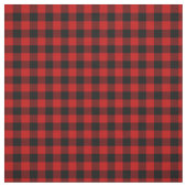 Rood en zwart houthakkersruit stof (Swatch)