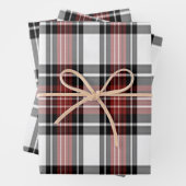 Rood en zwart inpakpapier vel (In situ)