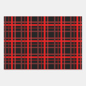 Rood en zwart inpakpapier vel (Voorkant 2)