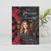 Rood en zwart kaart (Staand voorkant)