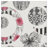 Rood en zwart, kantelen, patchwork, bijtend, moder stof (Close Up)