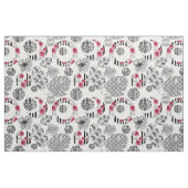 Rood en zwart, kantelen, patchwork, bijtend, moder stof (Fat Quarter)