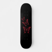 Rood en zwart karton persoonlijk skateboard (Voorkant)