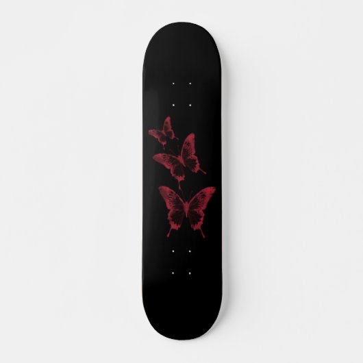 Rood en zwart karton persoonlijk skateboard (Voorkant)