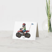 Rood en Zwart Kind ATV Kaart (Achterkant)